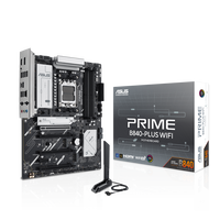 ASUS PRIME B840-Plus WiFi motherboard, Socket AM5, AMD B840, ATX, DDR5