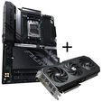 GIGABYTE Radeon RX 9060 XT Gaming OC 16G Graphics Card + GIGABYTE B850 Aorus Elite WiFi 7 Motherboard image number null