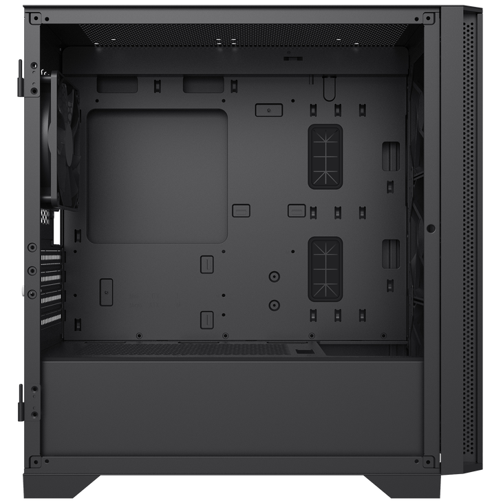Montech AIR 100 LITE PC Case, Mid Tower, Micro-ATX, Tempered Glass - Black image number 1