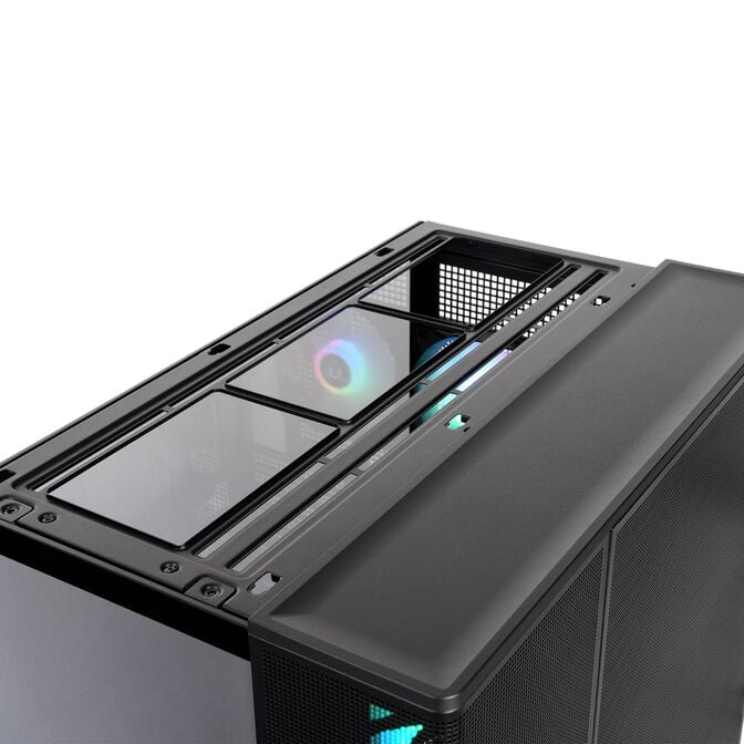 Thermaltake View 380 XL TG ARGB PC Case, Mid-Tower, ATX, ARGB, Tempered Glass - Black image number 18