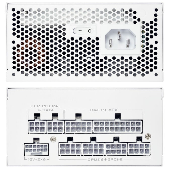 Lian Li SP850 V2 Gold Netzteil, modular, ATX 3.1 - 850 Watt, wei&szlig; image number 4