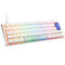 Ducky One 3 Classic Pure White Mini Gaming Keyboard, RGB LED - MX-Blue