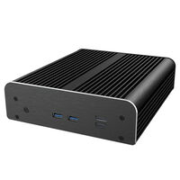Akasa Newton RC PC case, aluminium case, NUC 14 Pro motherboard - black