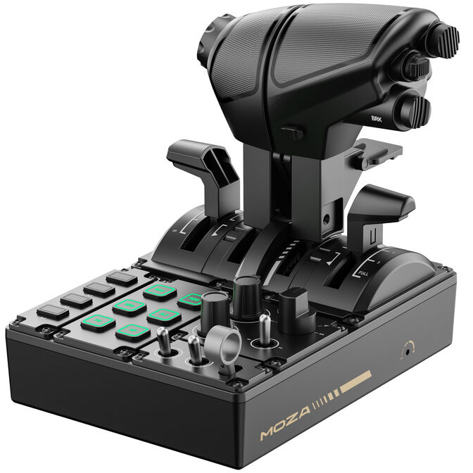 MOZA MTQ Throttle Quadrant, modular throttle panel, RGB - black image number 2
