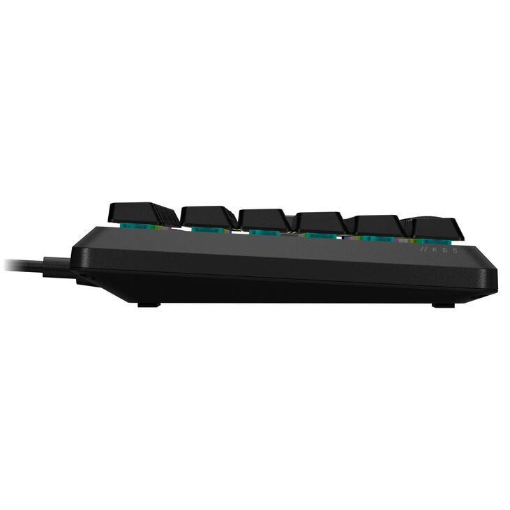 Corsair Gaming K55 Core RGB Gaming Tastatur, Full-Size (100%), Rubber Dome – schwarz, ISO (DE) image number 5