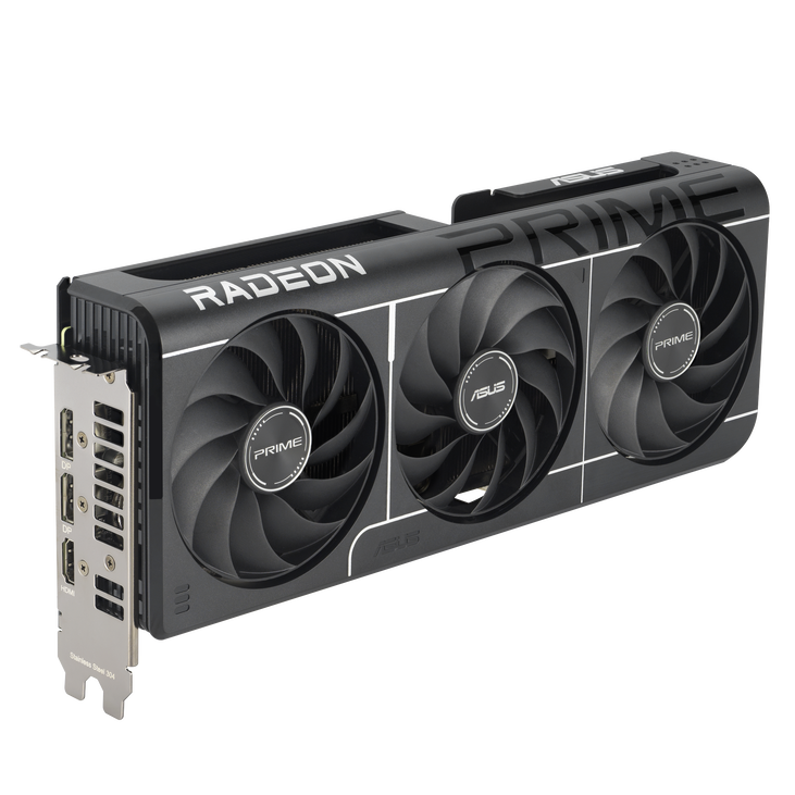ASUS Prime Radeon RX 9060 XT OC Edition Graphics Card, 16,384 MB GDDR6 image number 2
