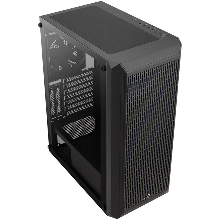 Aerocool Beam-G-BK-v1 Midi-Tower, Tempered Glass - schwarz image number 1