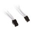 SilverStone 6-Pin-PCIe auf 6-Pin-PCIe Verlängerung - 250mm weiß image number null