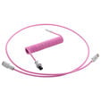 CableMod PRO Coiled Keyboard Cable USB-C to USB Type A, Strawberry Cream - 150cm image number null