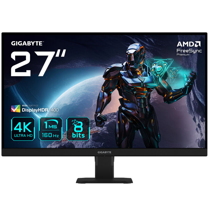 Gigabyte GS27U, 27-inch gaming monitor, UHD, IPS, Adaptive Sync image number 1