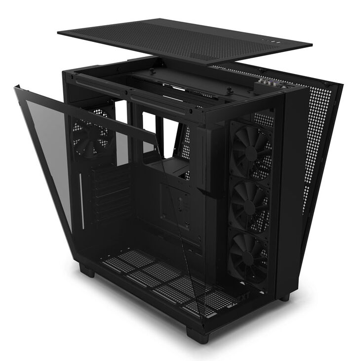 NZXT H9 Flow Mid Tower - Black image number 2