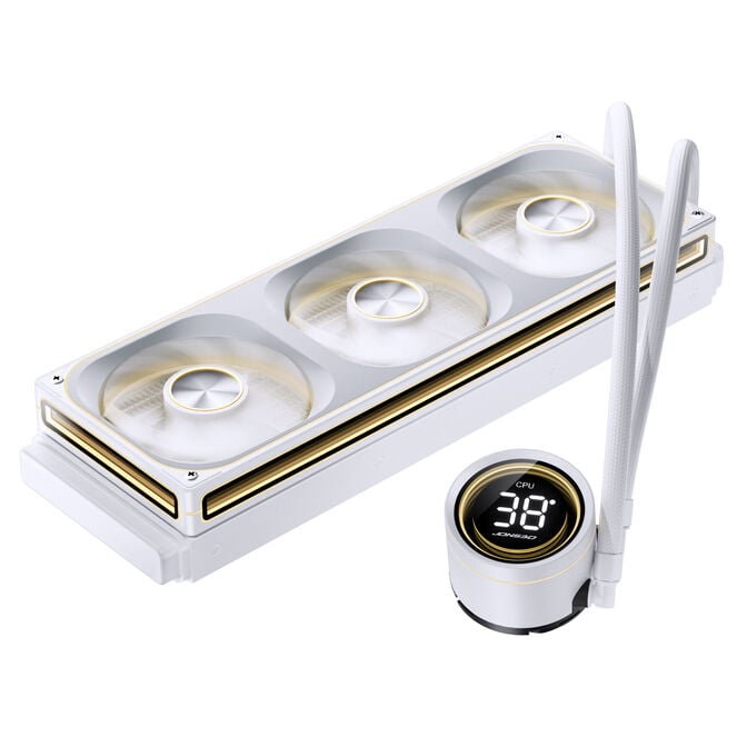 Jonsbo TH-360 AiO Wasserk&uuml;hlung, ARGB, Segmentanzeige - 360mm, wei&szlig; image number 4
