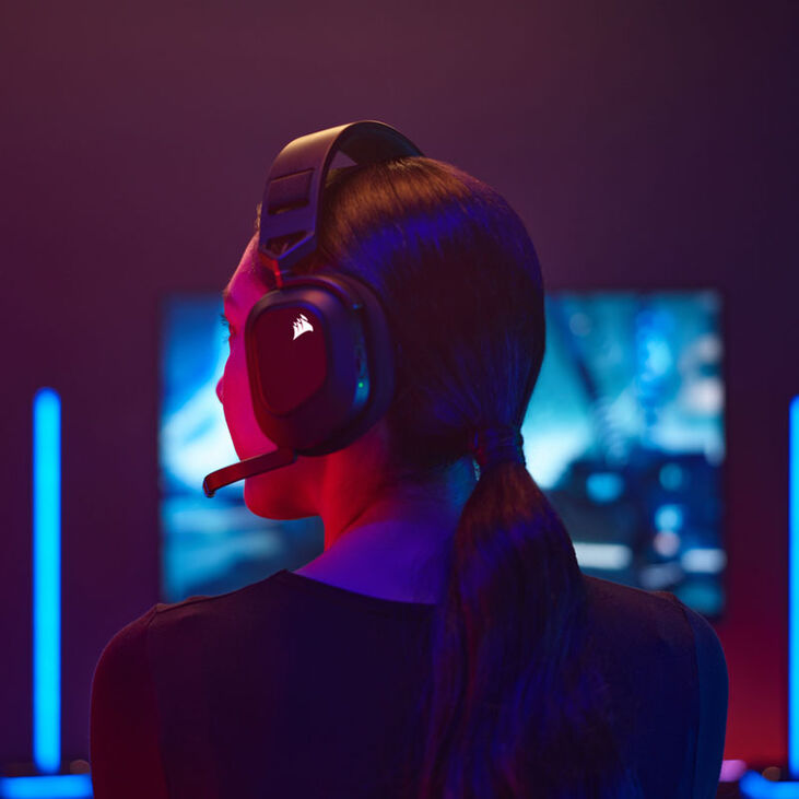 Corsair HS80 RGB Wireless Premium-Gaming-Headset - Carbon image number 6