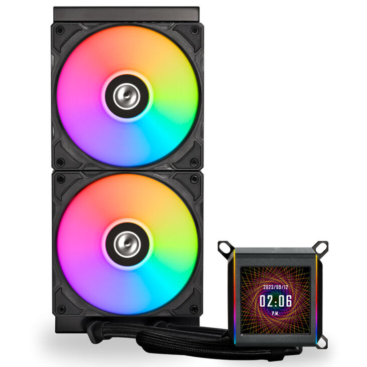 Lian Li GALAHAD II LCD 280 AIO Cooler, ARGB - black image number 1