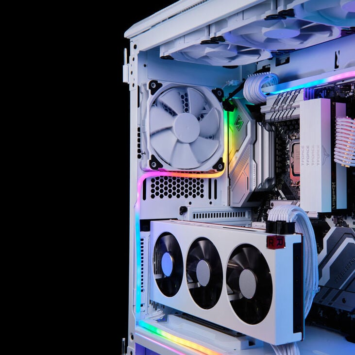PHANTEKS Neon Digital RGB LED-Strip, Combo-Set, 40 cm (2 Stück) - weiß image number 4