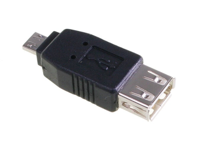 InLine Micro-USB Adapter Micro-A Stecker an USB-A Buchse image number 1