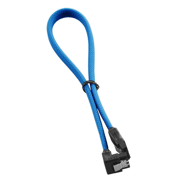 CableMod ModMesh Right Angle SATA 3 Cable 30cm - light blue image number 1