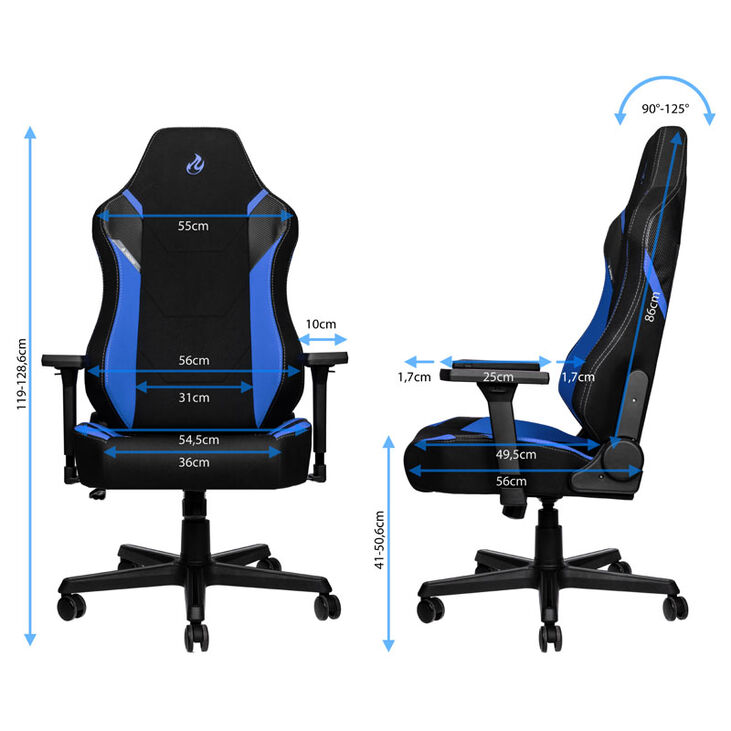 Nitro Concepts X1000 Gaming Stuhl - Galactic Blue image number 1