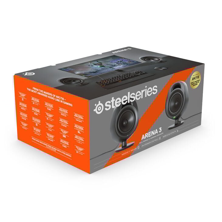 SteelSeries Arena 3 Gaming Speakers - black image number 5