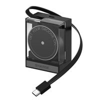 SHARGE Retractable 65W Charger EU PLUG - Black