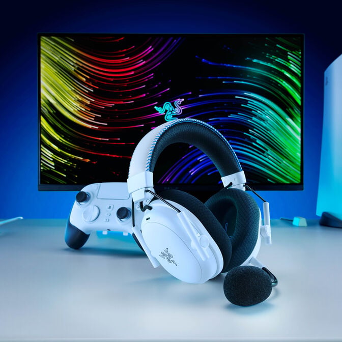 Razer BlackShark V3 Pro Gaming-Headset, f&uuml;r PlayStation - wei&szlig; image number 6