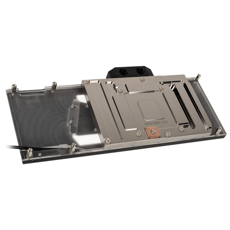 Watercool Heatkiller V for RTX 3080/3090 EVGA XC3, ARGB - Nickel + Acetal, black image number 2