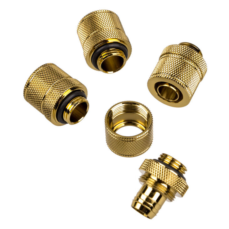 Corsair Hydro X Series XF Compression G1/4 13/10 Fittings Four Pack - gold image number 2