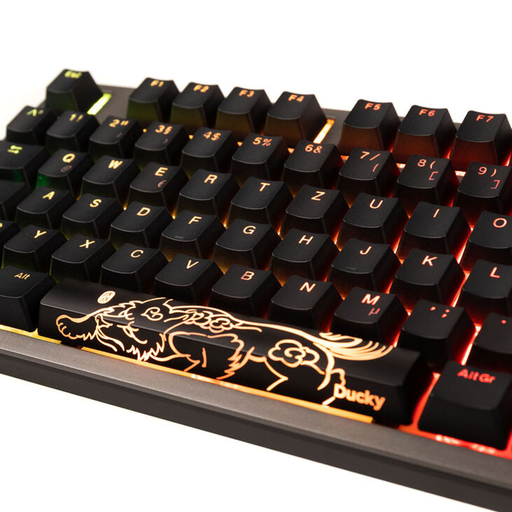 Ducky Shine 7 PBT Gaming Tastatur, MX-Black, RGB LED - gunmetal image number 4