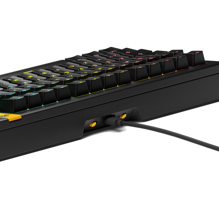 Glorious GMMK 3 HE 75% Custom Gaming Keyboard - Pre-Built, ISO (DE), Fox HE Switches, Black image number 3