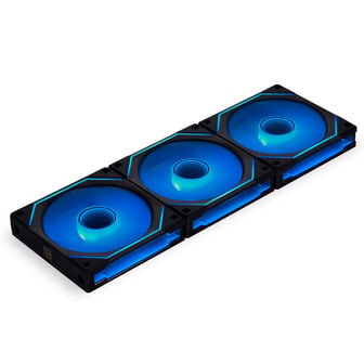 Lian Li UNI FAN SL-INF 120 ARGB Reverse Blade PWM L&uuml;fter, 3er Pack inkl. Controller - 120mm, schwarz