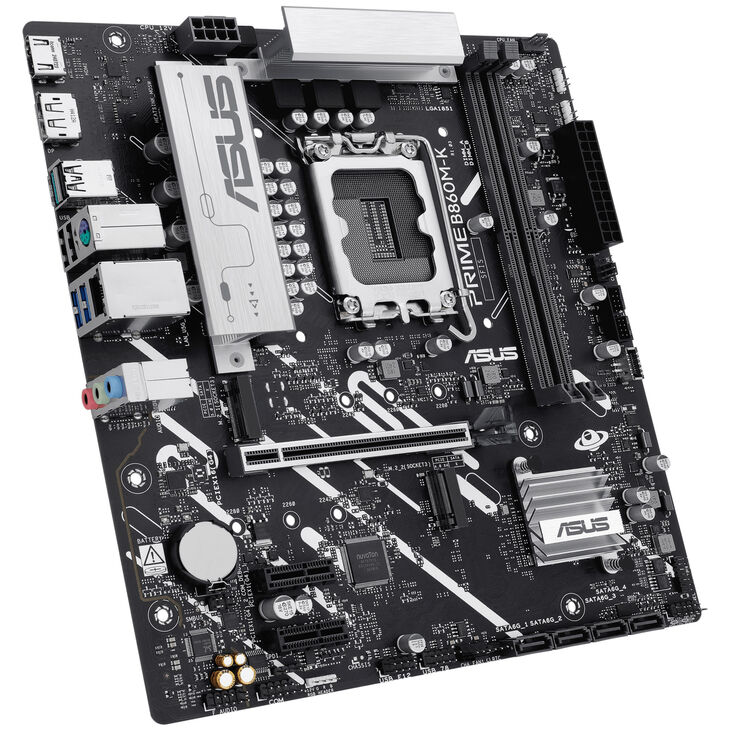 ASUS Prime B860M-K Motherboard, Socket LGA 1851, Intel B860, Micro-ATX, DDR5 image number 4
