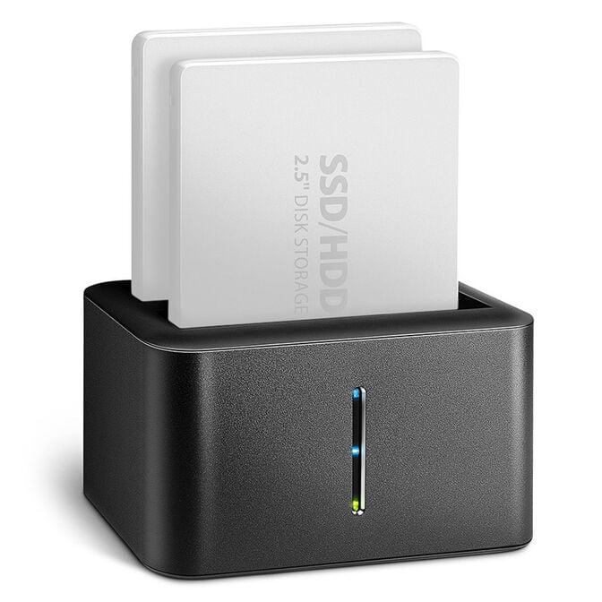 AXAGON ADSA-D25 SATA 2.5 CLONE DUAL SSD Dock Station - USB 3.2 Gen 1 image number 0