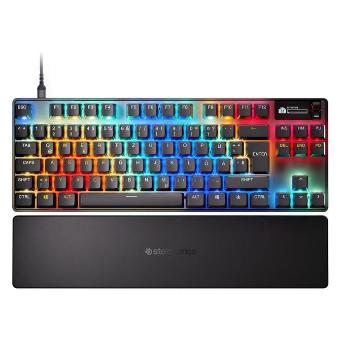 SteelSeries Apex Pro TKL Gen 3 Gaming Keyboard, TKL Keyboard (80%), OLED Display, OmniPoint 3.0 Switches, RGB &ndash; ISO (DE) image number 1