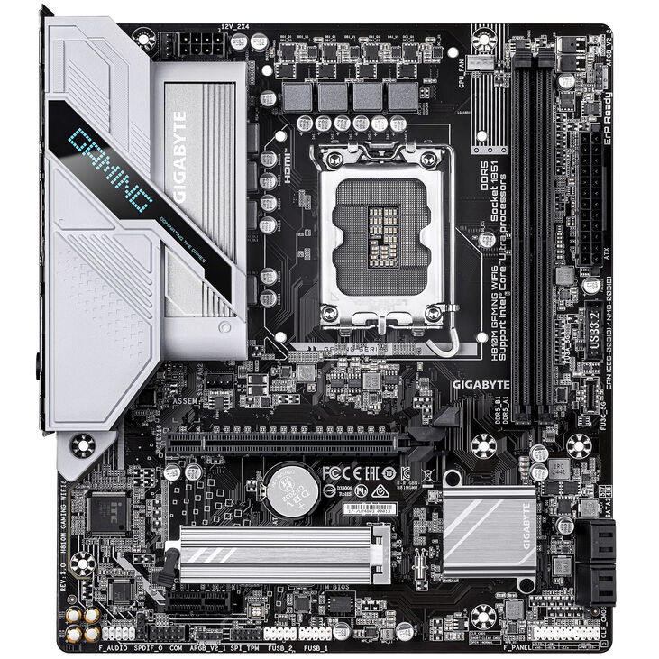 GIGABYTE H810M Gaming WiFi 6 Motherboard, Socket LGA 1851, Intel H810, Micro-ATX, DDR5 image number 2