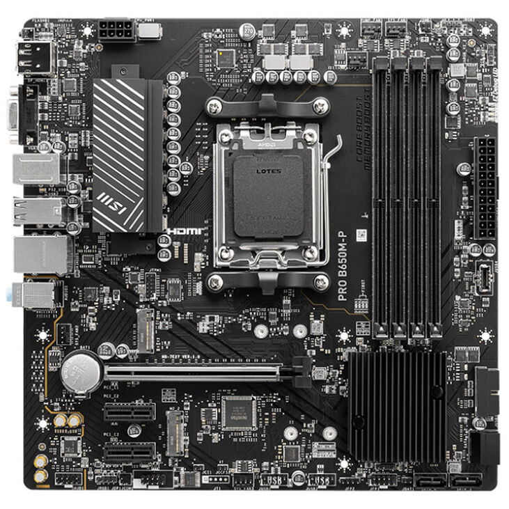 MSI Pro B650M-P, Sockel AM5, AMD B650M, Micro-ATX - DDR5 image number 2