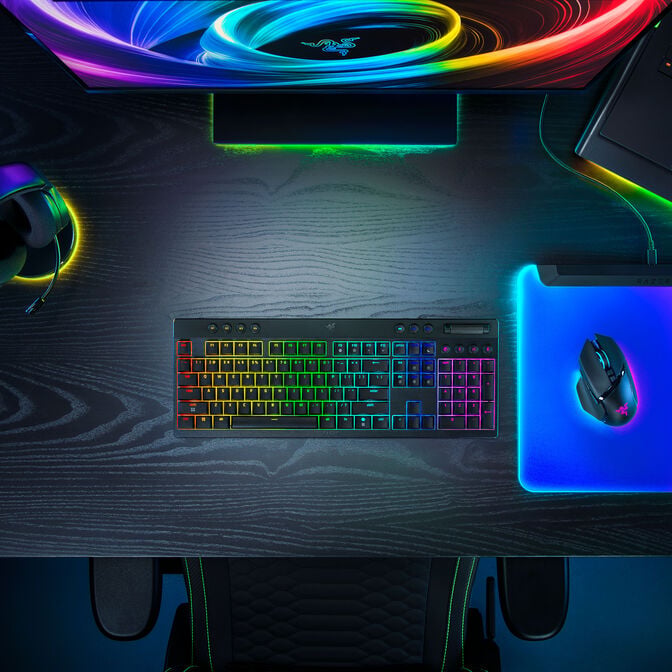 Razer BlackWidow V4 Low-profile HyperSpeed (Orange Switch) - German Layout image number 9