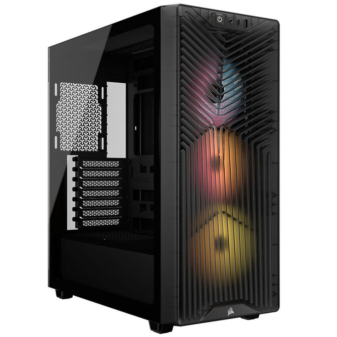 Corsair 3200D RS ARGB PC-Gehäuse, Midi-Tower, ATX, Tempered Glass - grau