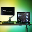 Thermaltake View 380 TG ARGB PC Case, Mid Tower, ATX, ARGB, Tempered Glass - Black image number null