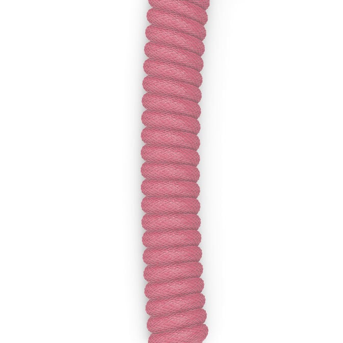 Glorious GMMK Coiled Cable Pixel Pink, Spiral Keyboard Cable, USB-C/USB-A - Pink image number 4