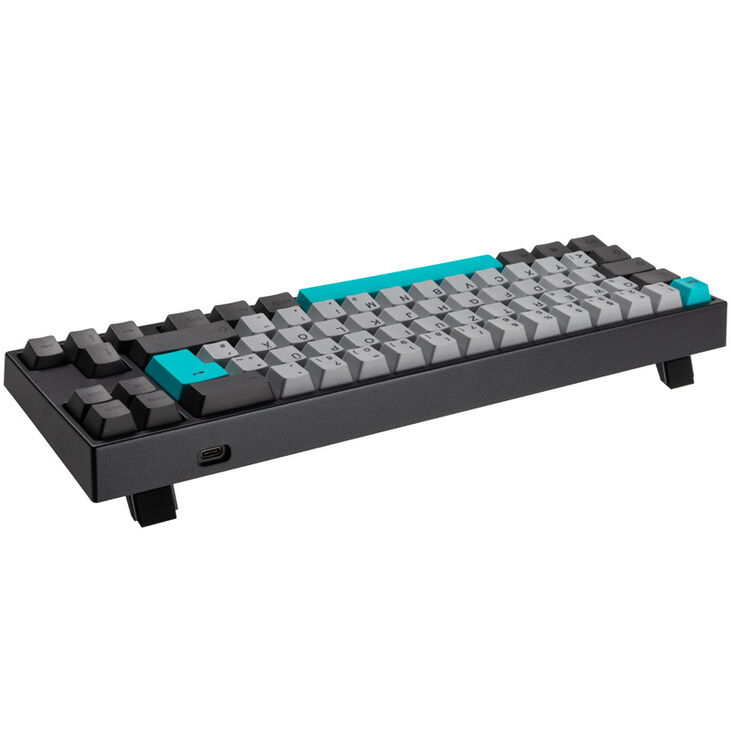 Ducky Miya Pro Moonlight TKL Gaming Tastatur für PC/Mac, MX-Blue, weiße LED - dunkelgrau image number 2