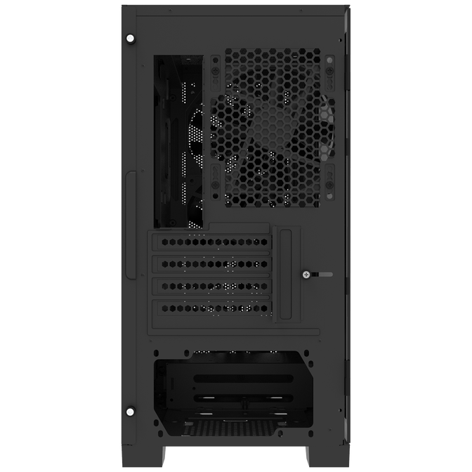 Montech AIR 100 LITE PC Case, Mid Tower, Micro-ATX, Tempered Glass - Black image number 4