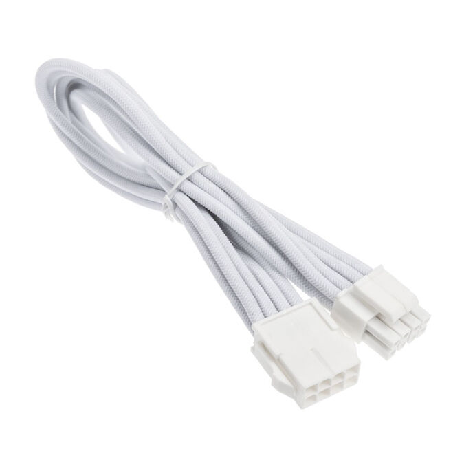 SilverStone EPS 8-Pin zu EPS/ATX 4+4-Pin Kabel, 300mm - wei&szlig; image number 1