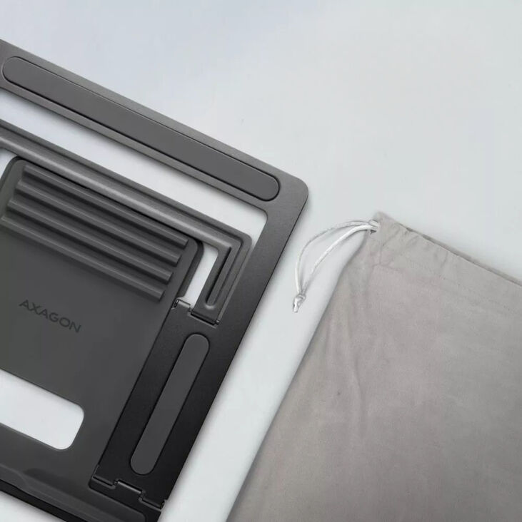 AXAGON STND-L Laptopständer, 10-16 Zoll - Aluminium, grau image number 5