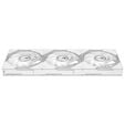 ASUS ROG Eurux GR120 ARGB PWM Fan - Reverse Blade, 3-Pack, white image number null