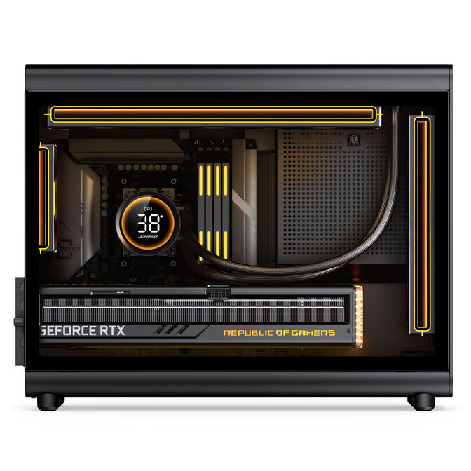 Jonsbo D33 STD PC Case, Mini Case, mATX, Tempered Glass - black image number 12