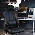 Arozzi Torretta Gaming Stuhl, PU-Leder - schwarz image number null