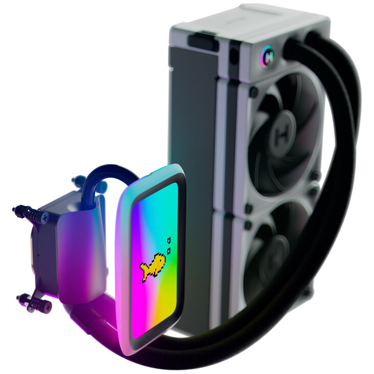 Hyte THICC Q60 AiO Wasserkühlung - 240 mm, weiß image number 1