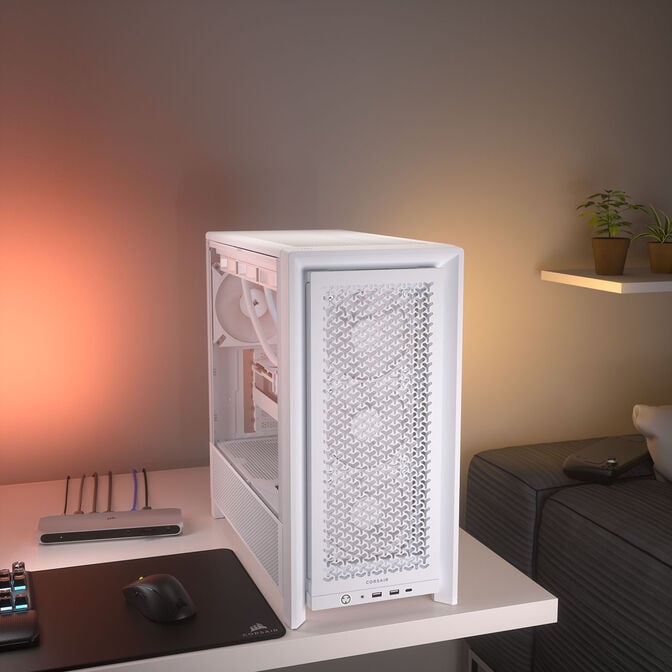 Corsair Frame 4000D RS PC-Geh&auml;use, Midi-Tower, E-ATX, Tempered Glass - wei&szlig; image number 9