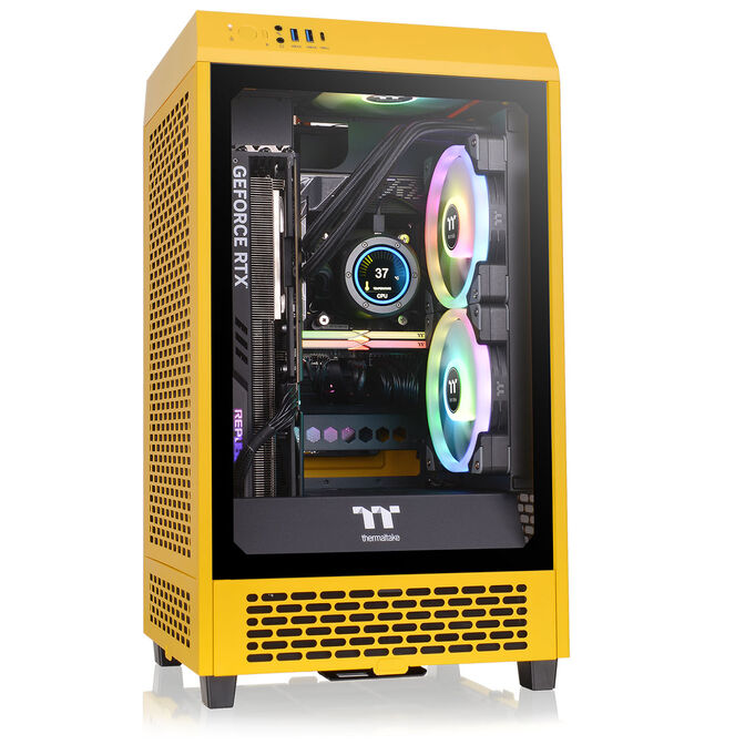 Thermaltake The Tower 200 PC-Geh&auml;use, Mini-Geh&auml;use, Mini-ITX, Tempered Glass - Bumblebee image number 3
