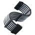 SilverStone ATX 24-Pin-Kabel, 300mm - Schwarz/Weiß image number null